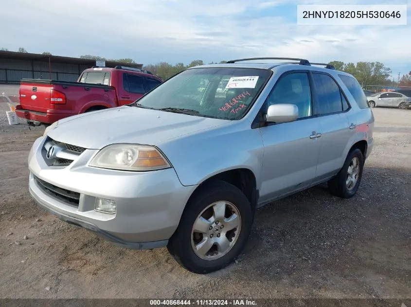 2005 Acura Mdx VIN: 2HNYD18205H530646 Lot: 40868444