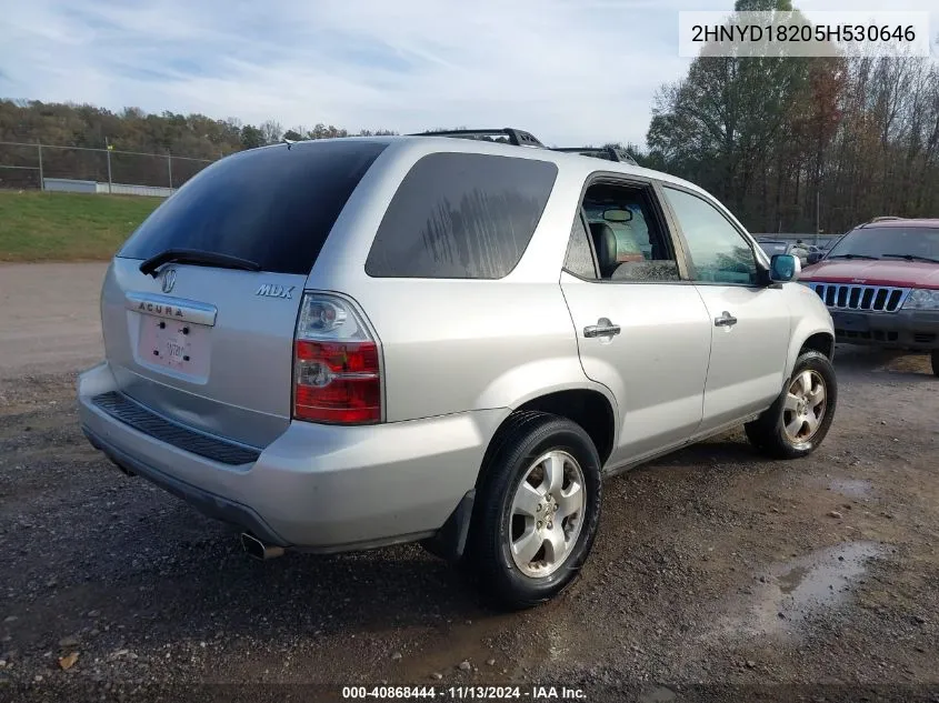 2005 Acura Mdx VIN: 2HNYD18205H530646 Lot: 40868444