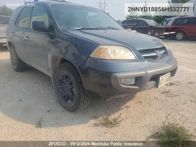 2006 Acura Mdx VIN: 2HNYD18856H532771 Lot: 20176333