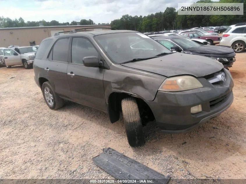 2006 Acura Mdx VIN: 2HNYD18676H506896 Lot: 39313625