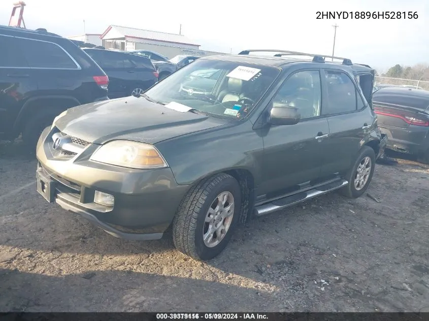 2006 Acura Mdx VIN: 2HNYD18896H528156 Lot: 39379116