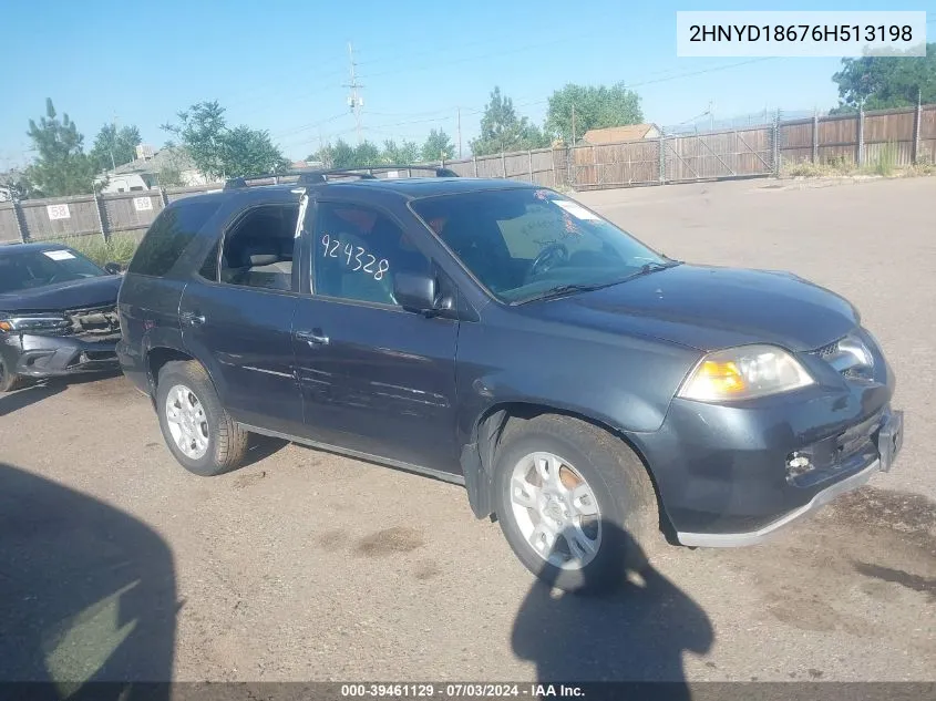 2006 Acura Mdx VIN: 2HNYD18676H513198 Lot: 39461129