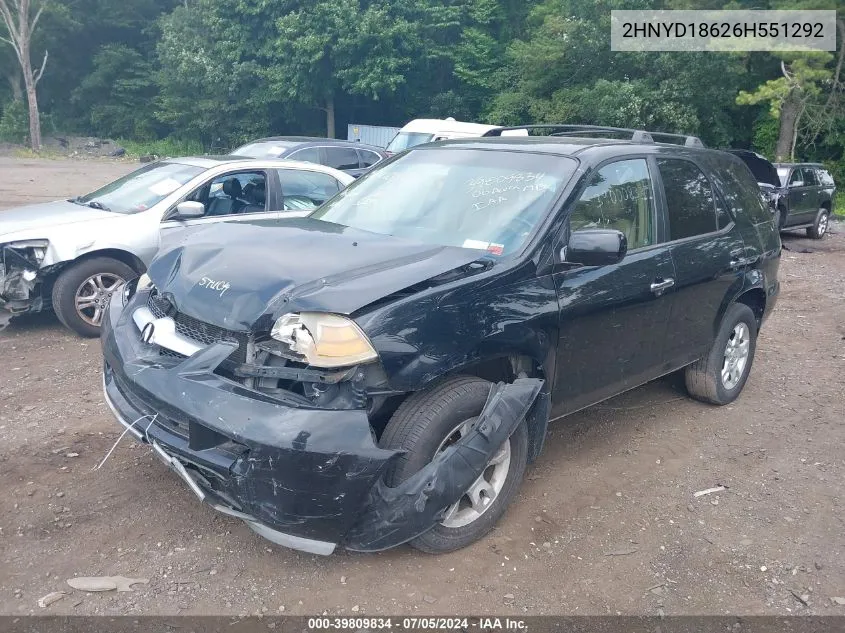 2HNYD18626H551292 2006 Acura Mdx