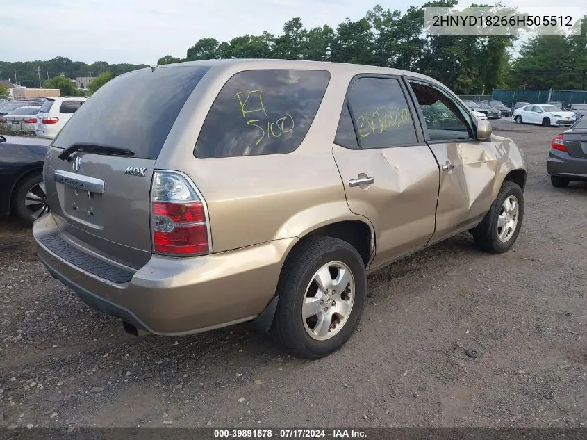 2HNYD18266H505512 2006 Acura Mdx