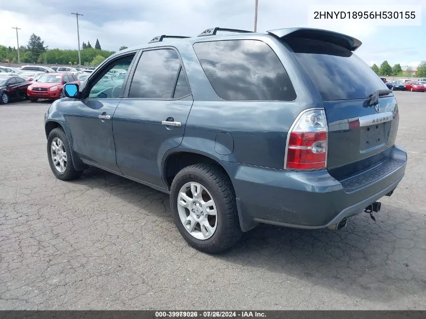 2006 Acura Mdx VIN: 2HNYD18956H530155 Lot: 39979026