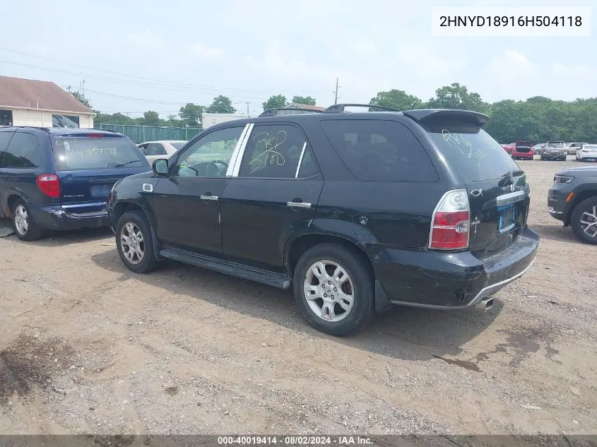 2HNYD18916H504118 2006 Acura Mdx