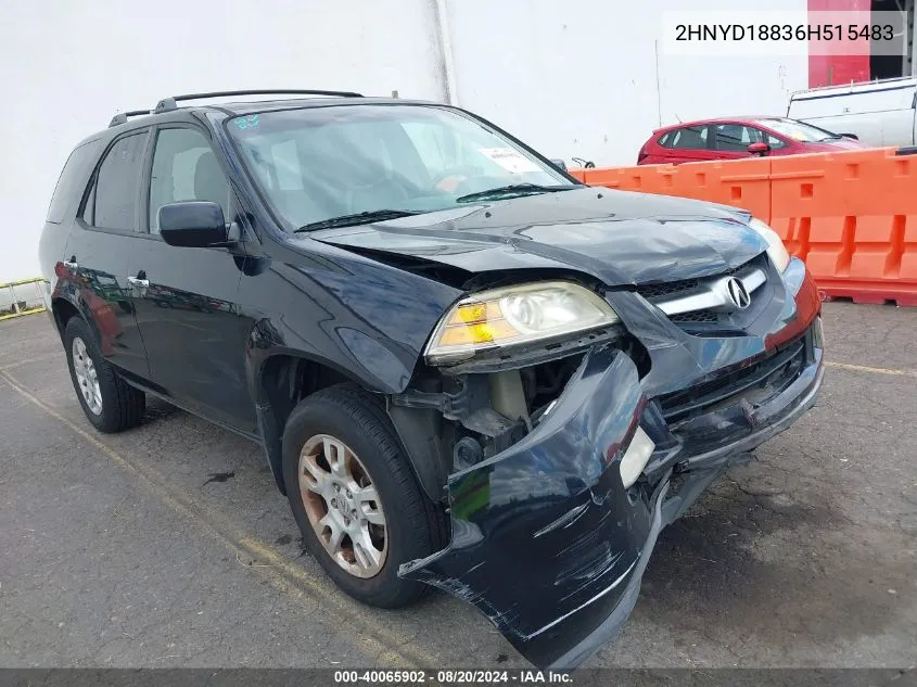 2006 Acura Mdx VIN: 2HNYD18836H515483 Lot: 40065902