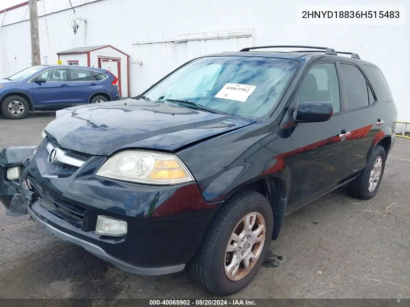 2006 Acura Mdx VIN: 2HNYD18836H515483 Lot: 40065902