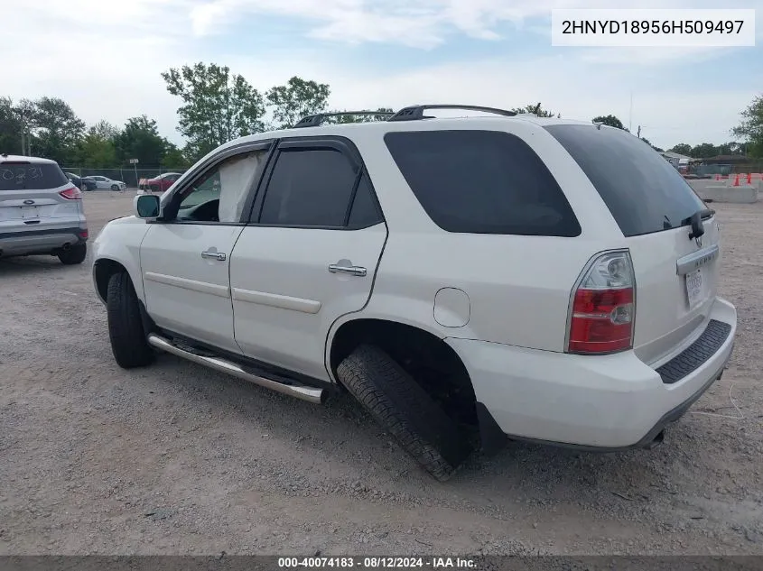 2006 Acura Mdx VIN: 2HNYD18956H509497 Lot: 40074183