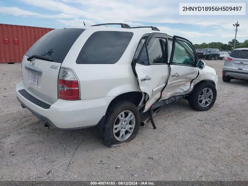 2006 Acura Mdx VIN: 2HNYD18956H509497 Lot: 40074183