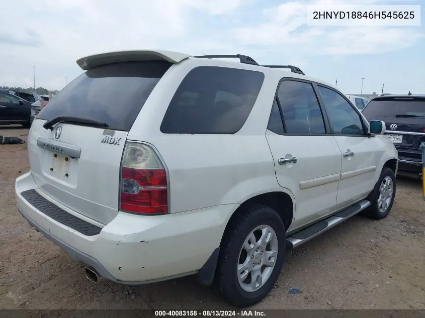 2006 Acura Mdx VIN: 2HNYD18846H545625 Lot: 40083158