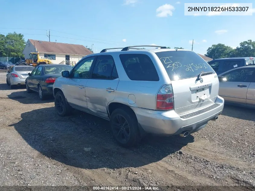 2006 Acura Mdx VIN: 2HNYD18226H533307 Lot: 40162414