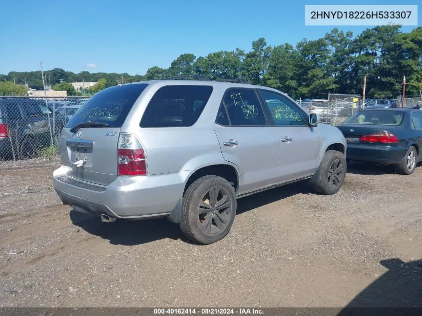 2006 Acura Mdx VIN: 2HNYD18226H533307 Lot: 40162414