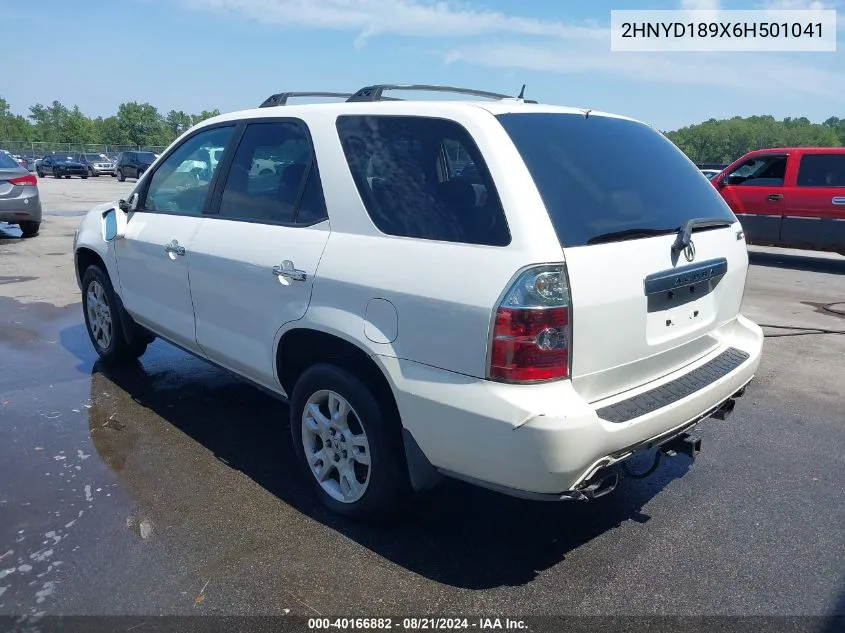 2006 Acura Mdx Touring VIN: 2HNYD189X6H501041 Lot: 40166882