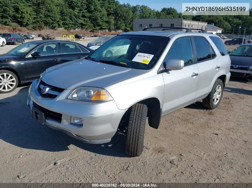 2006 Acura Mdx VIN: 2HNYD18696H535199 Lot: 40228762