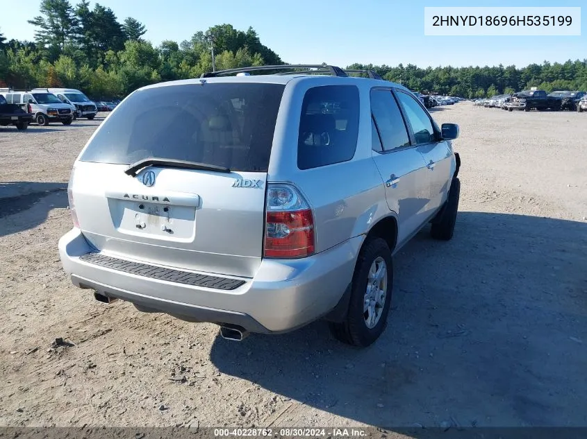 2006 Acura Mdx VIN: 2HNYD18696H535199 Lot: 40228762