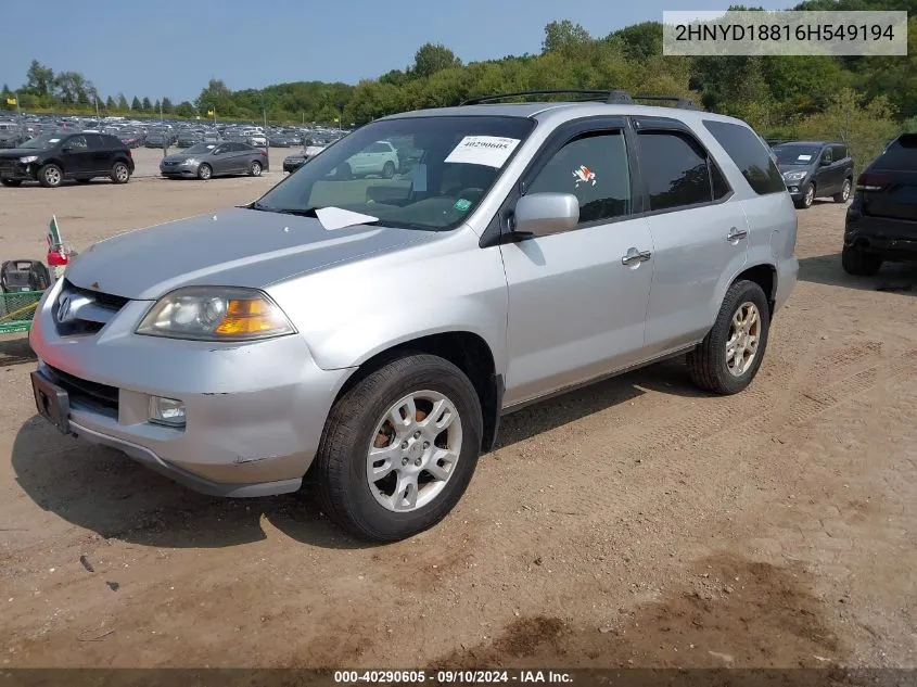 2HNYD18816H549194 2006 Acura Mdx