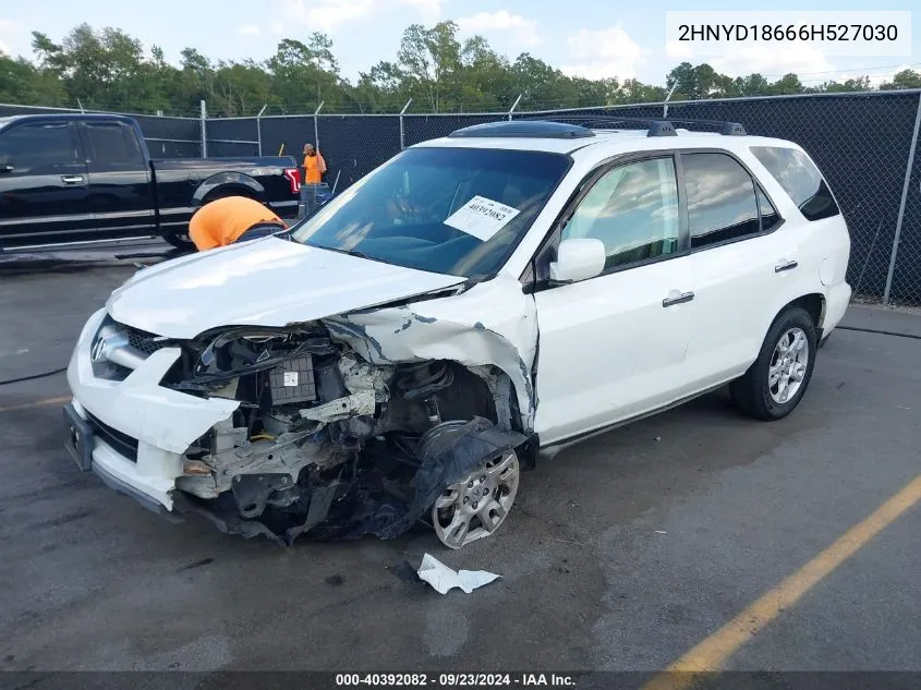 2006 Acura Mdx VIN: 2HNYD18666H527030 Lot: 40392082