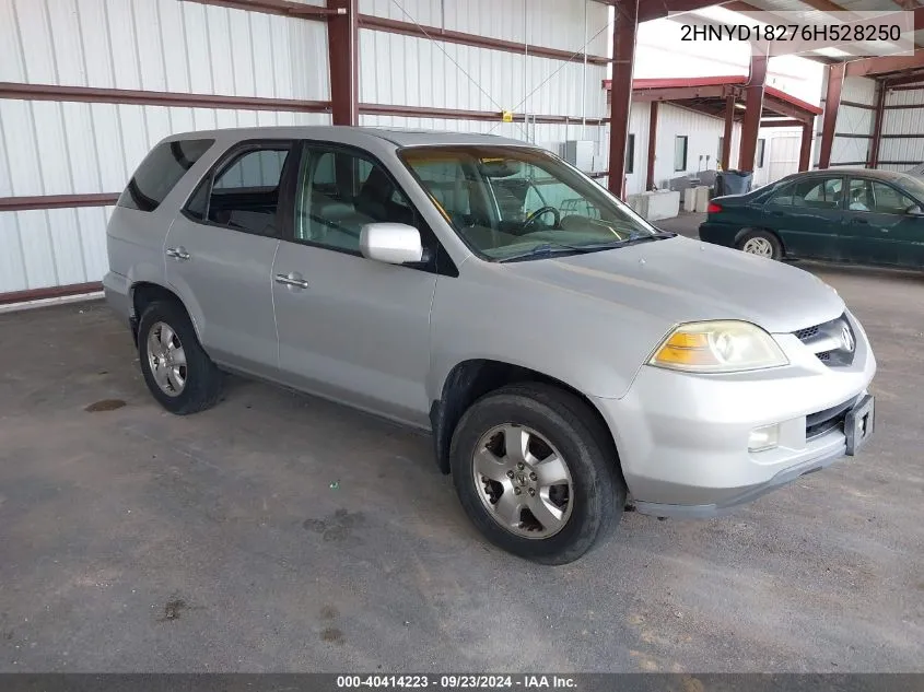 2006 Acura Mdx VIN: 2HNYD18276H528250 Lot: 40414223