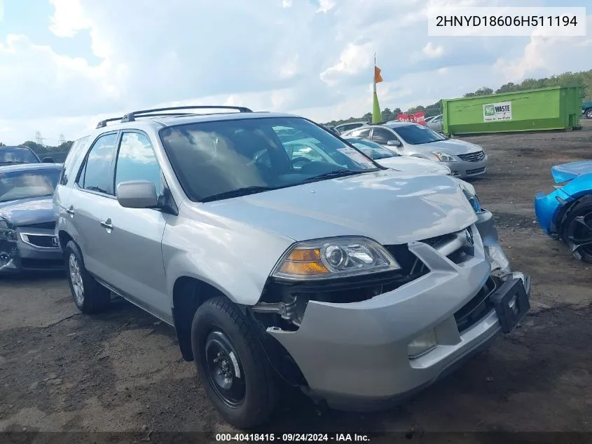 2HNYD18606H511194 2006 Acura Mdx