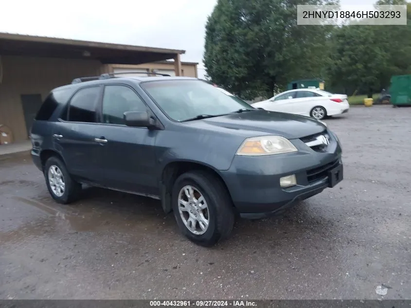 2006 Acura Mdx VIN: 2HNYD18846H503293 Lot: 40432961