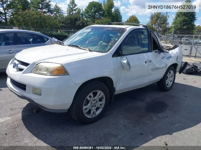 2006 Acura Mdx VIN: 2HNYD18676H527019 Lot: 40490361