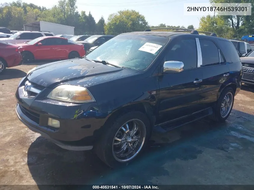 2006 Acura Mdx VIN: 2HNYD18746H539301 Lot: 40531541