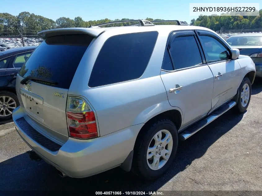 2006 Acura Mdx VIN: 2HNYD18936H527299 Lot: 40571065