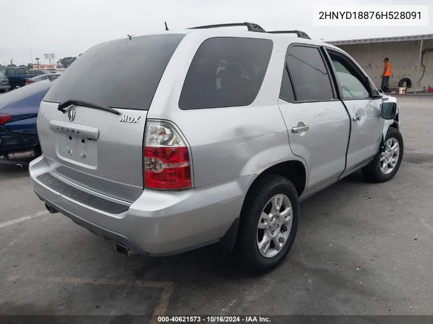 2006 Acura Mdx VIN: 2HNYD18876H528091 Lot: 40621573