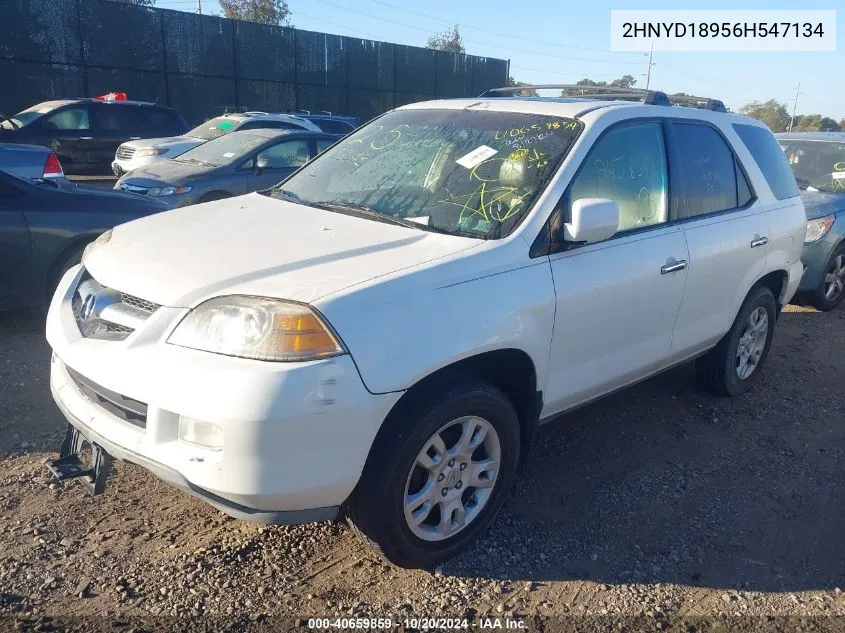 2006 Acura Mdx VIN: 2HNYD18956H547134 Lot: 40659859