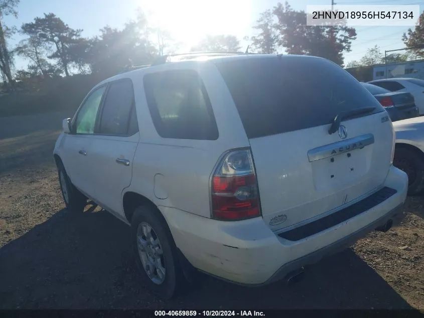 2006 Acura Mdx VIN: 2HNYD18956H547134 Lot: 40659859