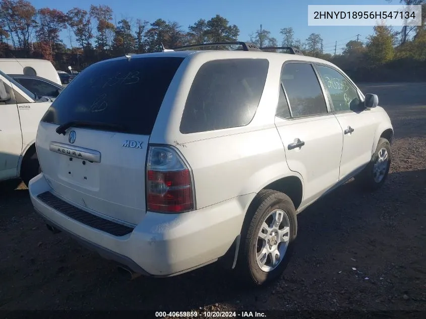 2006 Acura Mdx VIN: 2HNYD18956H547134 Lot: 40659859