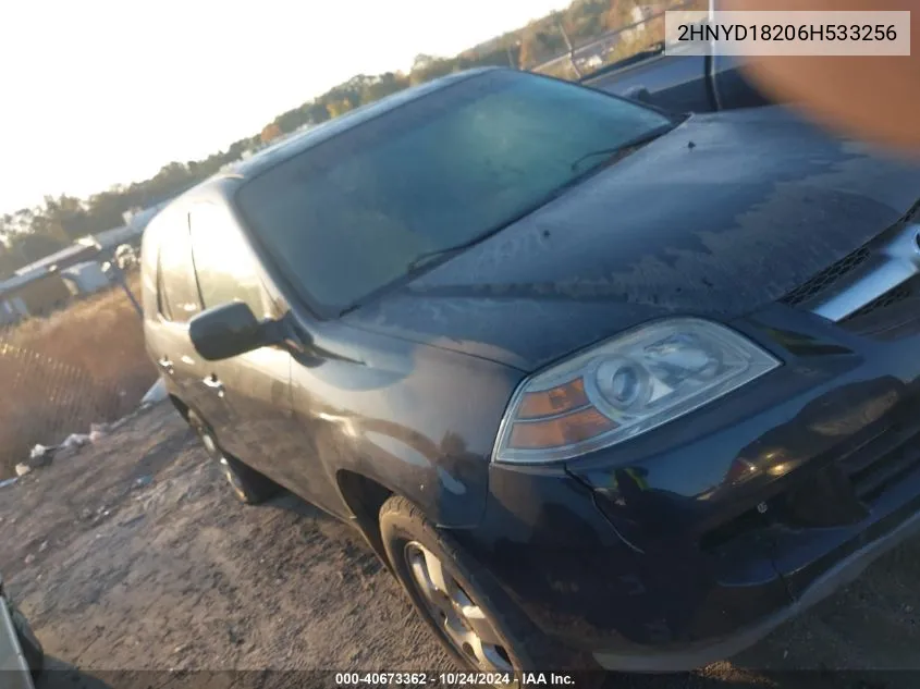 2006 Acura Mdx VIN: 2HNYD18206H533256 Lot: 40673362