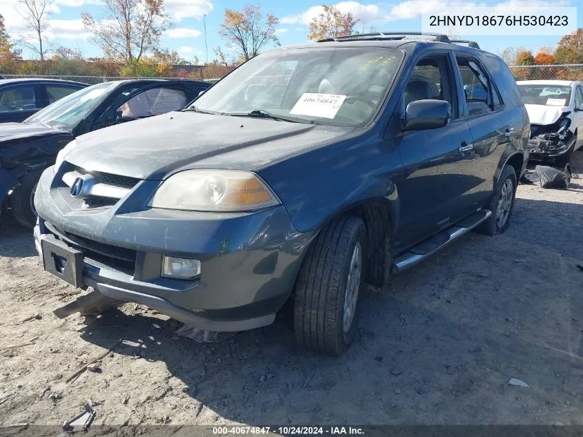 2006 Acura Mdx Touring VIN: 2HNYD18676H530423 Lot: 40674847