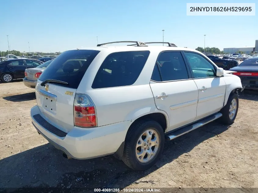 2006 Acura Mdx VIN: 2HNYD18626H529695 Lot: 40691285