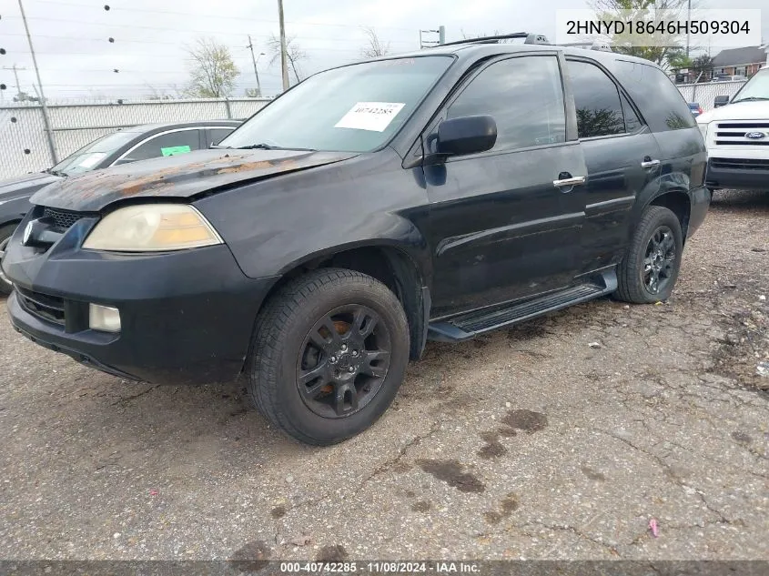 2006 Acura Mdx VIN: 2HNYD18646H509304 Lot: 40742285