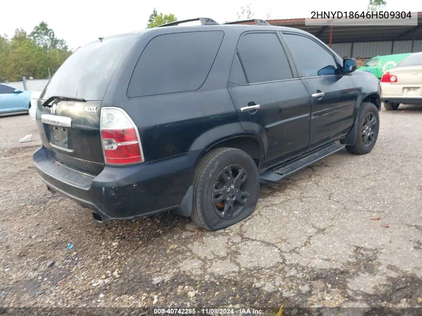 2006 Acura Mdx VIN: 2HNYD18646H509304 Lot: 40742285