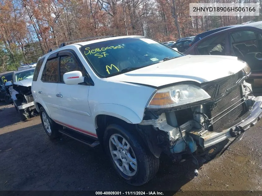 2006 Acura Mdx VIN: 2HNYD18906H506166 Lot: 40809301