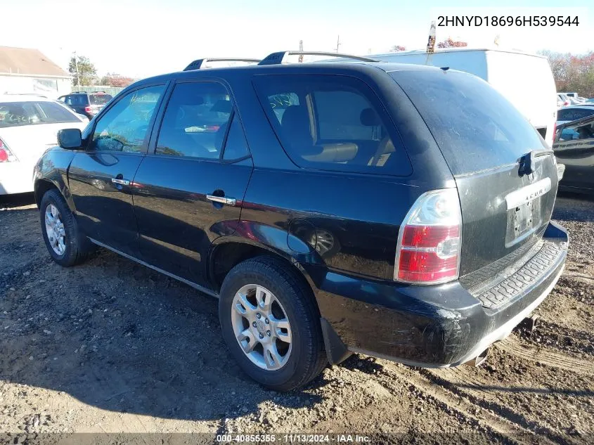 2006 Acura Mdx VIN: 2HNYD18696H539544 Lot: 40855355