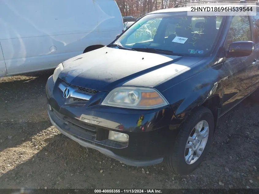 2006 Acura Mdx VIN: 2HNYD18696H539544 Lot: 40855355