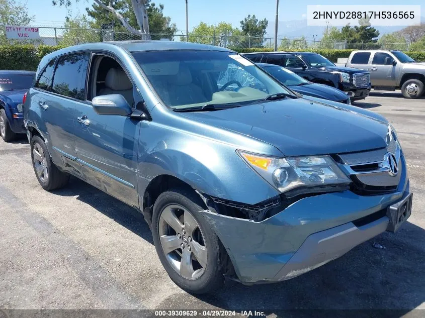 2HNYD28817H536565 2007 Acura Mdx Sport Package