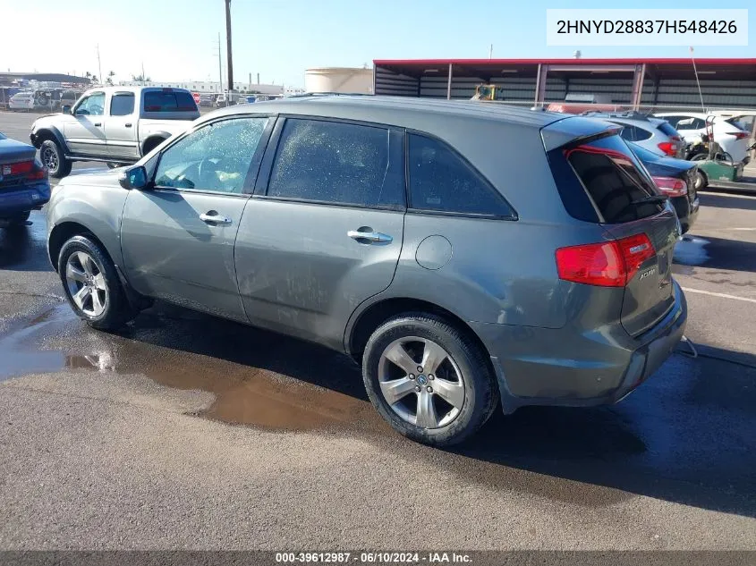 2HNYD28837H548426 2007 Acura Mdx Sport Package