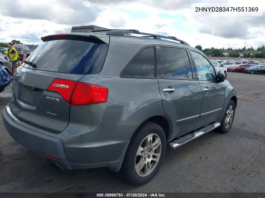 2HNYD28347H551369 2007 Acura Mdx Technology Package