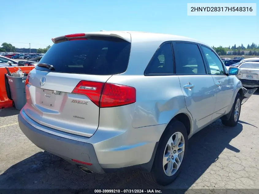 2HNYD28317H548316 2007 Acura Mdx Technology Package