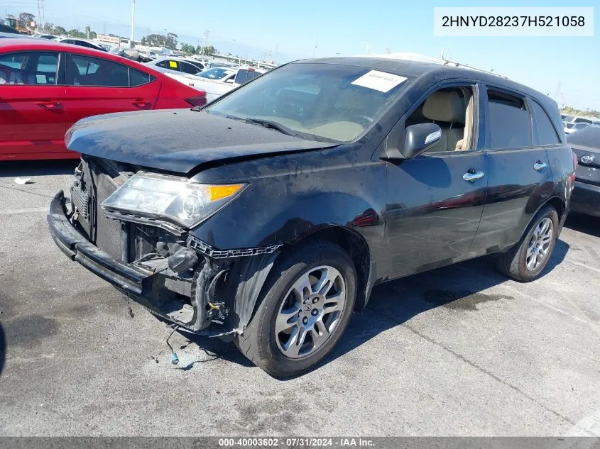 2HNYD28237H521058 2007 Acura Mdx