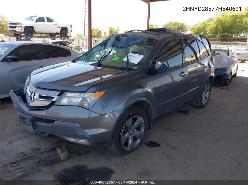 2HNYD28577H540691 2007 Acura Mdx Sport Package