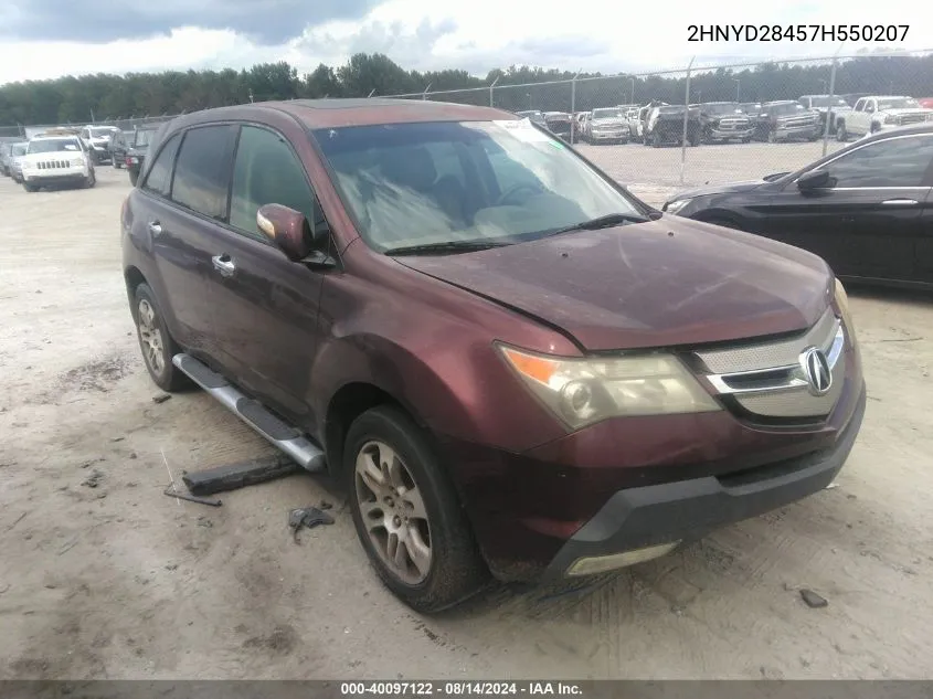 2HNYD28457H550207 2007 Acura Mdx Technology Package