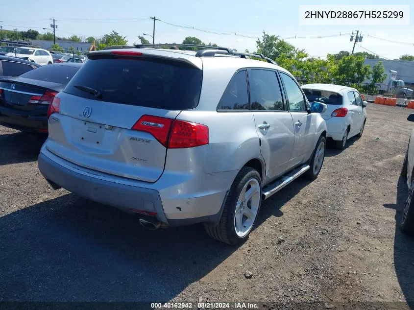 2007 Acura Mdx Sport Package VIN: 2HNYD28867H525299 Lot: 40162942