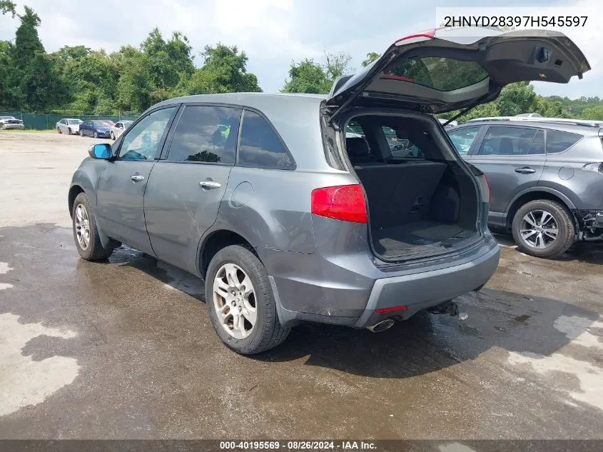 2007 Acura Mdx Technology Package VIN: 2HNYD28397H545597 Lot: 40195569