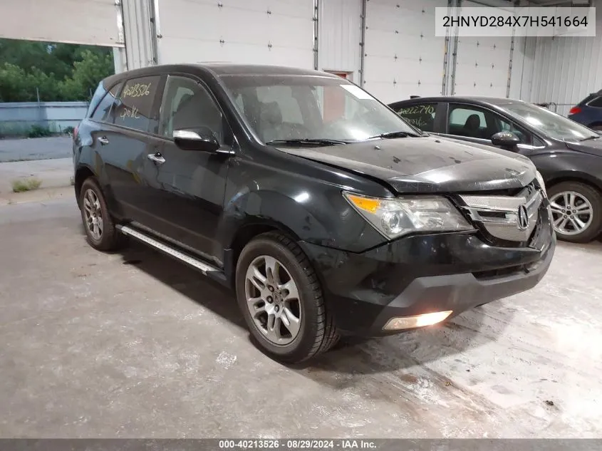 2007 Acura Mdx Technology Package VIN: 2HNYD284X7H541664 Lot: 40213526